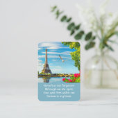 Foto Prayer Seine Paris Eiffelturm Visitenkarte (Stehend Vorderseite)