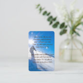 Foto Prayer Skifahren Skiberg Visitenkarte (Stehend Vorderseite)