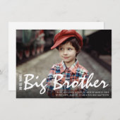 Foto Pregnancy Große Bruder Moderne Ankündigung (Vorne/Hinten)