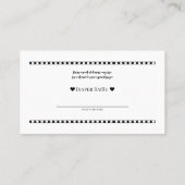 Foto-Preiskarten für individuelles Windeln Raffle Visitenkarte (Rückseite)