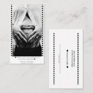 Foto-Preiskarten für individuelles Windeln Raffle Visitenkarte