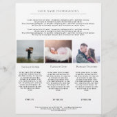 Foto-Preislisten (Vorderseite)