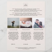 Foto Preislisten-Flyer (Vorderseite)