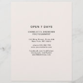 Foto Preislisten-Flyer (Rückseite)