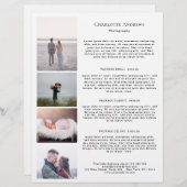 Foto Preislisten-Flyer (Vorne/Hinten)