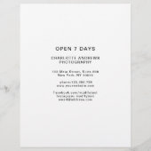 Foto Preislisten-Flyer (Rückseite)