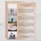 Foto Preislisten-Flyer (Vorne/Hinten)