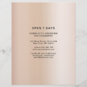 Foto Preislisten-Flyer (Rückseite)