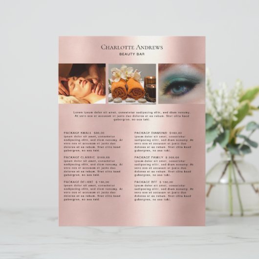 Foto Preislisten-Salon (Stehend Vorderseite)