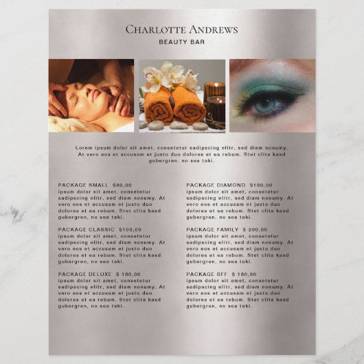 Foto Preislisten-Salon (Vorderseite)