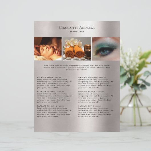 Foto Preislisten-Salon (Stehend Vorderseite)