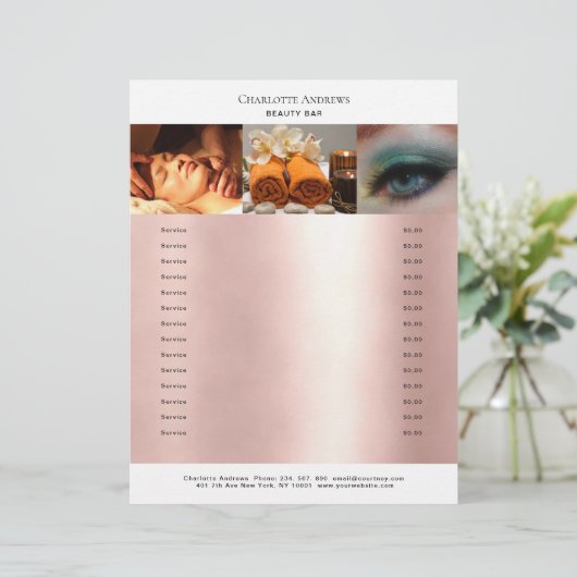 Foto Preislisten-Salon (Stehend Vorderseite)