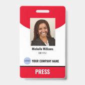 FOTO Press Abzeichen Ausweis (Vorderseite)