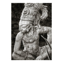 Foto Print - Ancient Mayan Figure - Mexico