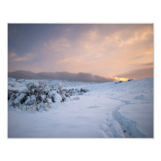 Foto Print/Casper Mountain Seasons/Winter Sunset