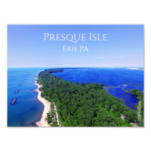Foto Print (exakte Größe) - Presque Isle Erie PA (Vorne)