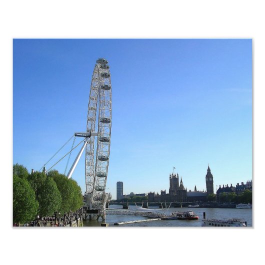 Foto Print mit London Eye Ferris Wheel (Vorne)