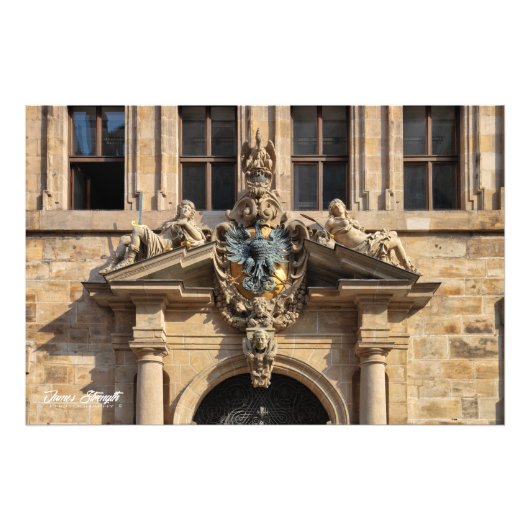 Foto Print: Nürnberger Gerichtsgebäude (Vorne)