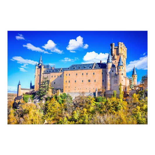Foto Print Segovia Burg (Vorne)