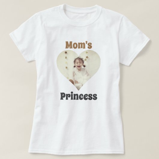 Foto-Prinzessin-T - Shirt für das benutzerdefinier (Design vorne)