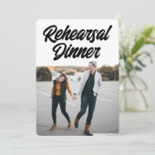 Foto Probe Abendessen Einladung (Stehend Vorderseite)