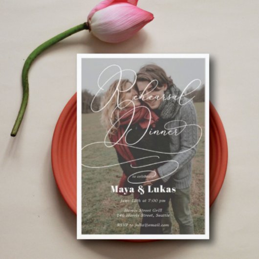 Foto Probe Abendessen Einladung