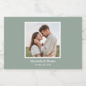 Foto Probe Abendessen Eukalyptus Alkoholflaschenetikett (Einzelnes Label)