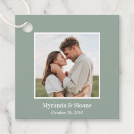 Foto Probe Abendessen Eukalyptus Geschenkanhänger