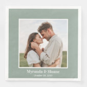 Foto Probe Abendessen Eukalyptus Serviette (Vorderseite)