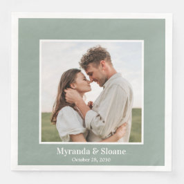 Foto Probe Abendessen Eukalyptus Serviette