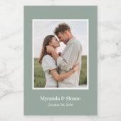 Foto Probe Abendessen Eukalyptus Weinetikett (Einzelnes Label)