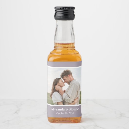 Foto Probe Abendessen Lila Liquor Flasche Etikett (Vorderseite)