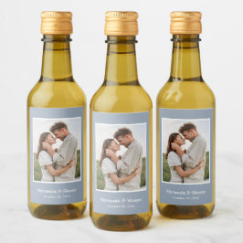 Foto Probe Dinner Blue Weinetikett