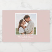 Foto Probe Dinner Rosa Alkoholflaschenetikett (Einzelnes Label)