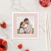 Foto Probeessen Dinner Blush Rosa Servietten (Beispiel)