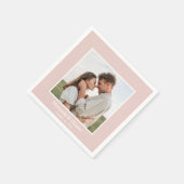 Foto Probeessen Dinner Blush Rosa Servietten (Ecke)
