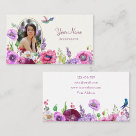 Foto-Profil der Blume Visitenkarte