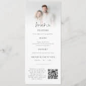 Foto-Programm-Icon mit Menü Hochzeit Menükarte (Rückseite)