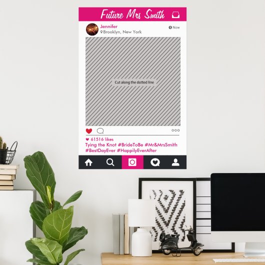 Foto-Prop für Social Media-Frame-Party Poster (Heimbüro)