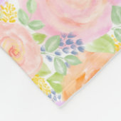Foto Prop Pink Roses Wasserfarbe Blumenjungen Mädc Fleecedecke (Ecke)