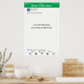 Foto-Prop-Rahmen Grünes Social Media-Design Poster (Küche)