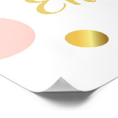 Foto Prop Rahmen Poster Pink Gold Polka Dot (Ecke)
