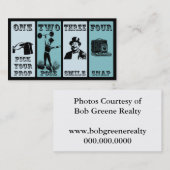 Foto Prop-Zeichen Visitenkarte (Vorne/Hinten)