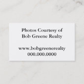 Foto Prop-Zeichen Visitenkarte (Rückseite)