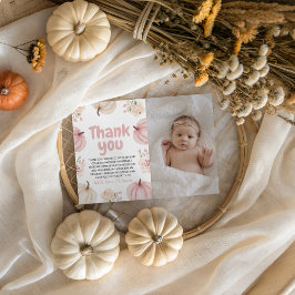 Foto Pumpkin Birthday Dankeschön Karte