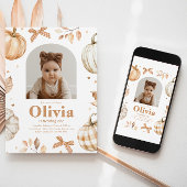 Foto Pumpkin Birthday Einladung