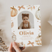 Foto Pumpkin Birthday Einladung