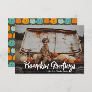 Foto "Pumpkin Greetings" Ferienkarte
