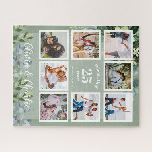 FOTO Puzzle Hochzeit Jubiläum Thema Grüne (Horizontal)