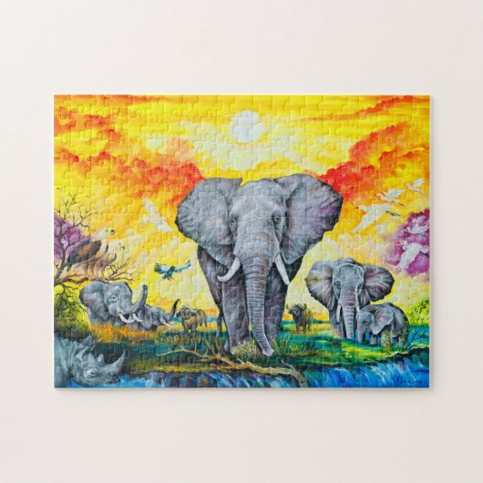 Foto Puzzle mit Geschenkboxen (Horizontal)